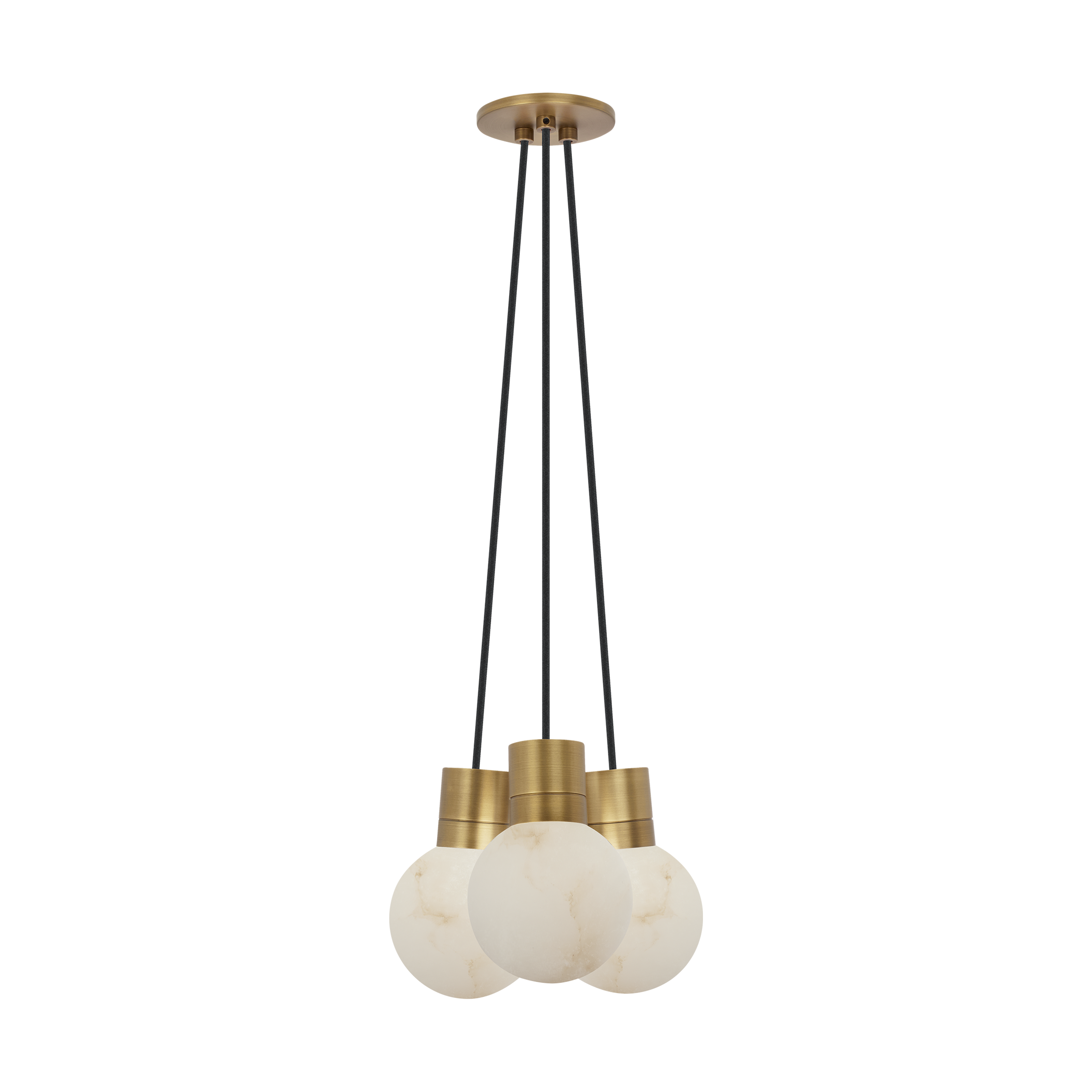 Mina Alabaster 3-Light Small Chandelier