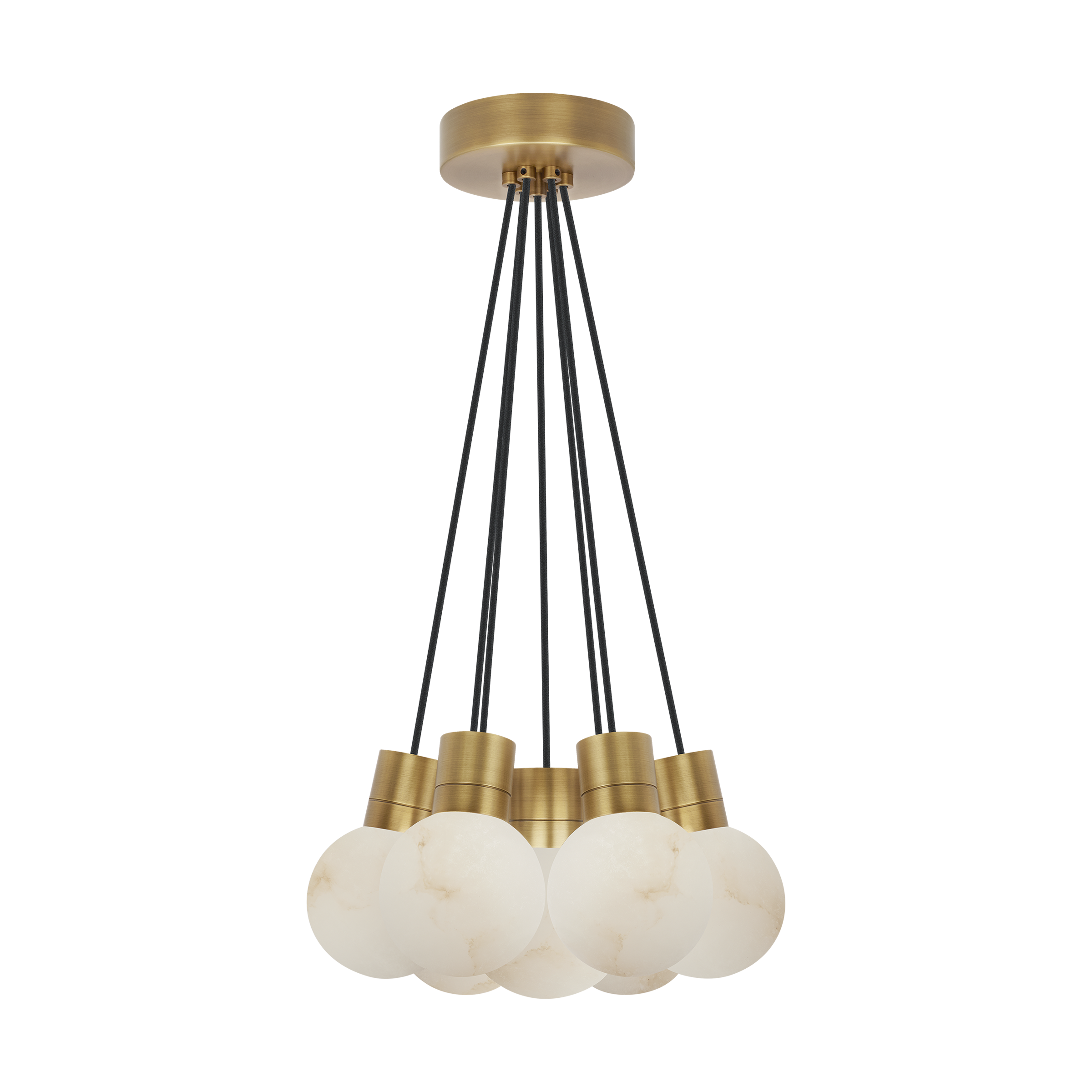 Mina Alabaster 7-Light Small Chandelier