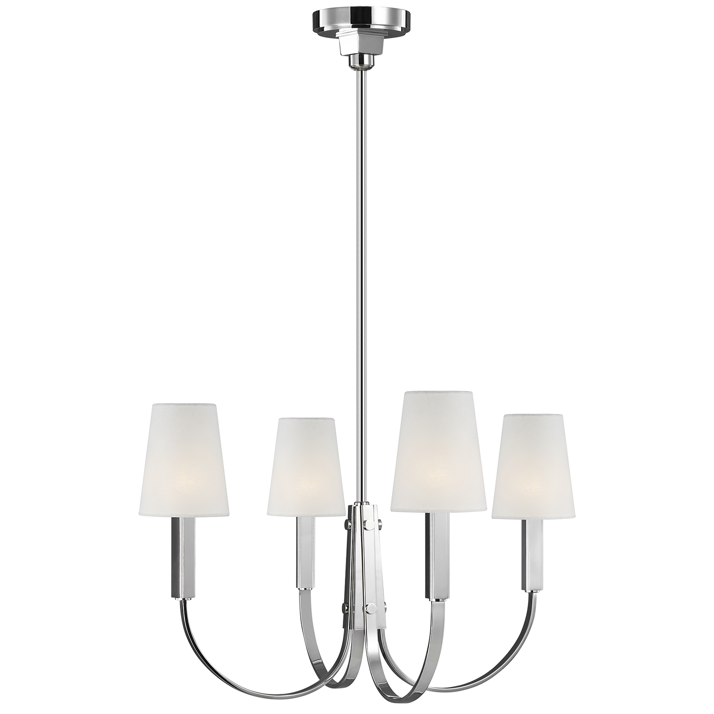 Logan Medium Chandelier Polished Nickel