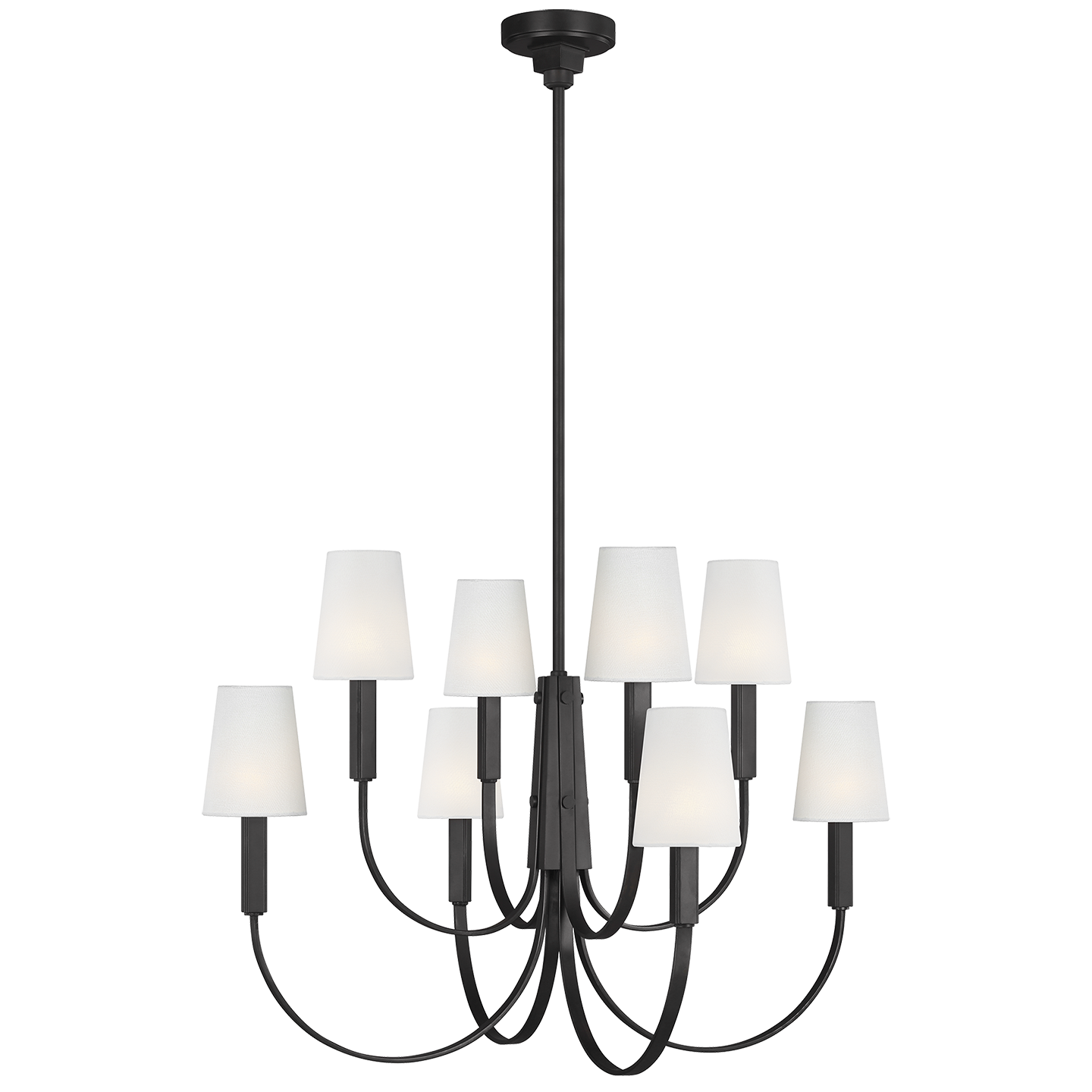 Logan Large Two-Tier Chandelier Aged Iron