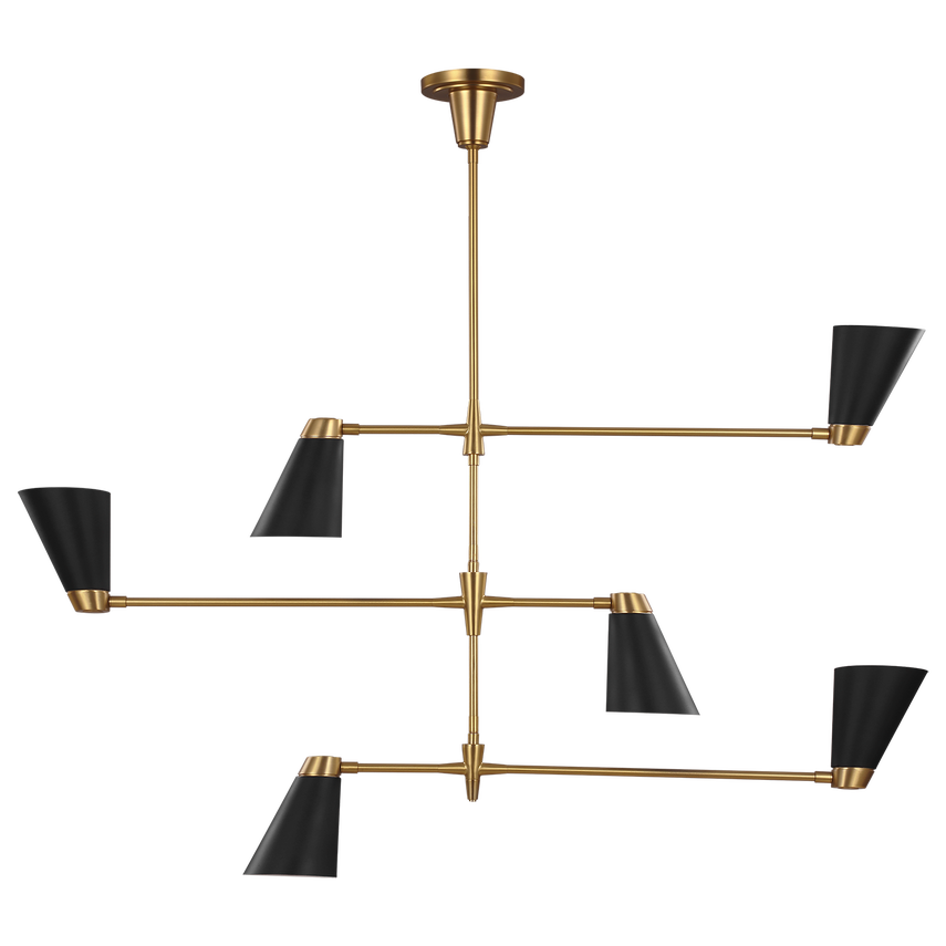 Visual comfort black chandelier deals