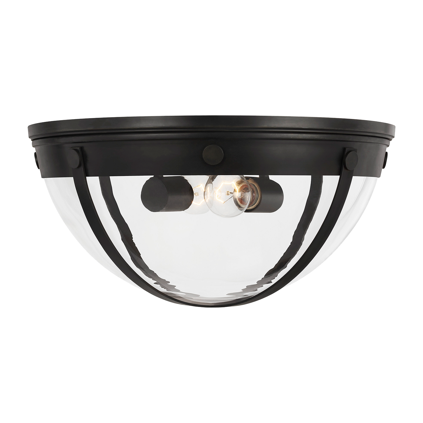 Logan Flush Mount Aged Iron