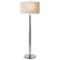 Longacre Floor Lamp in Polished Nickel with Natural Paper Shade