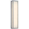 Mercer Long Box Light in Chrome with White Glass