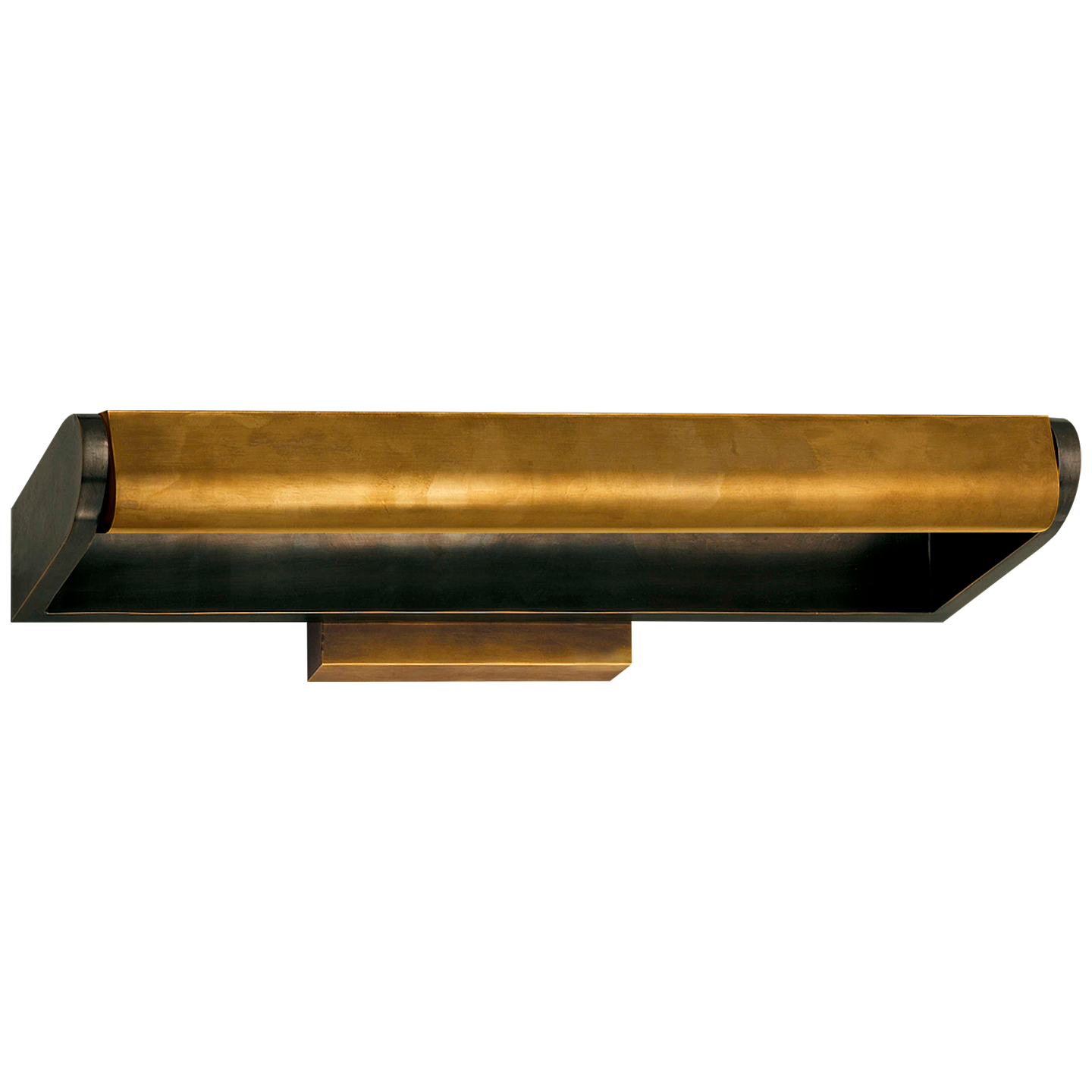 David 18" Art Light in Bronze with Hand-Rubbed Antique Brass Shade