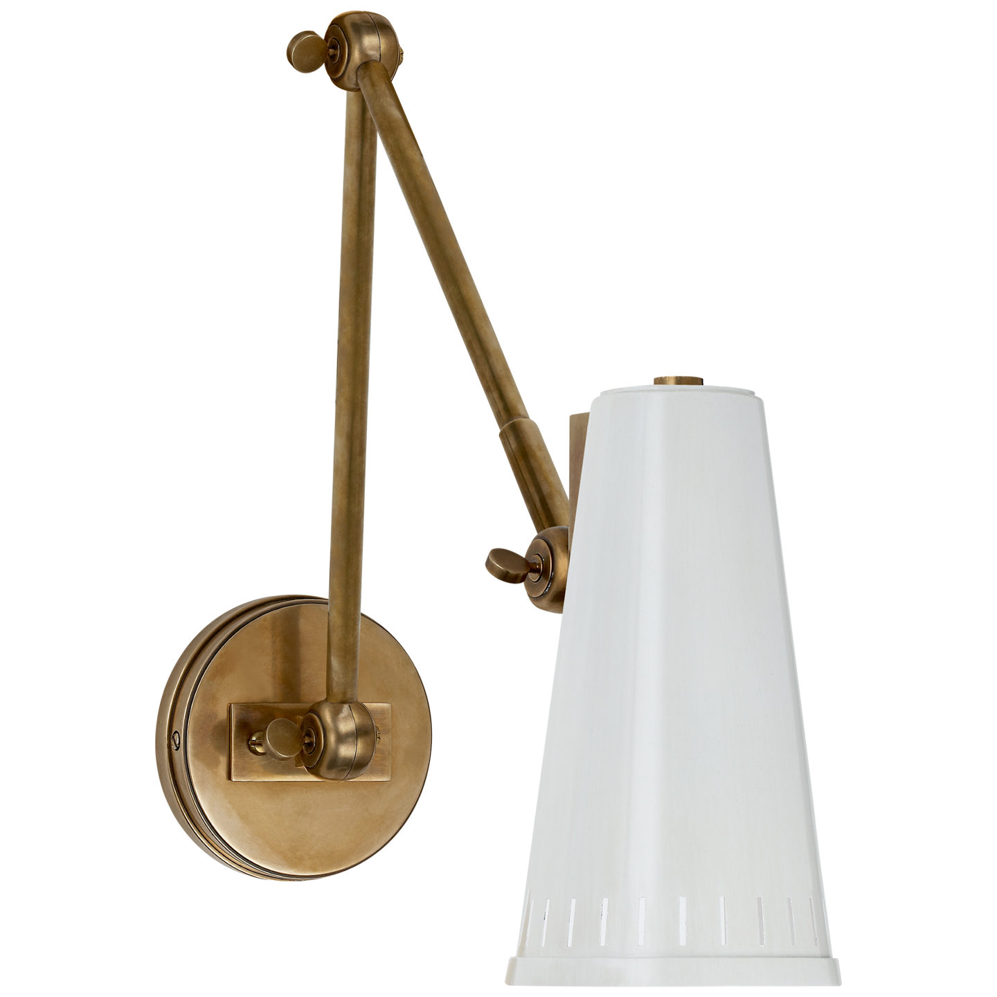 Antonio Adjustable Two Arm Wall Lamp