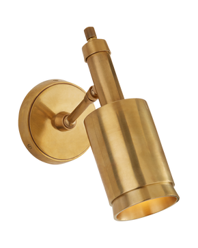 Anders Small Articulating Wall Light in Hand-Rubbed Antique Brass
