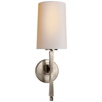 Edie Sconce in Antique Nickel with Natural Paper Shade