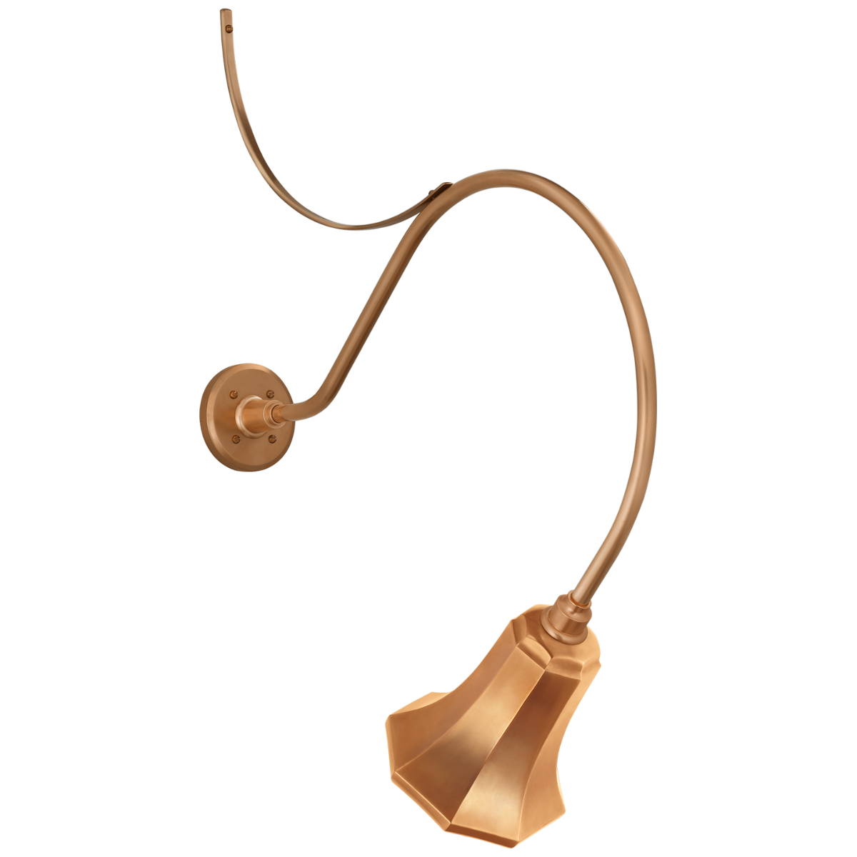 Academy 26.5" Anchored Larrabee Barn Light in Soft Copper with 7.5" Savannah Shade