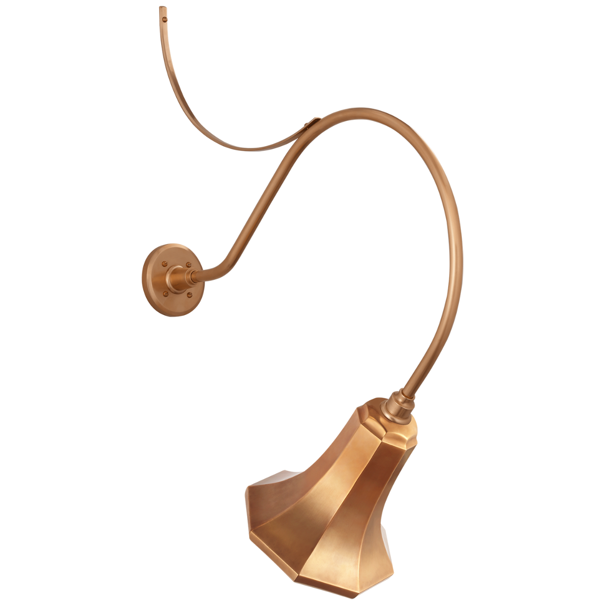 Academy 26.5" Anchored Larrabee Barn Light in Soft Copper with 9.25" Savannah Shade