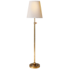 Bryant Table Lamp in Hand-Rubbed Antique Brass with Natural Paper Shade