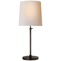 Bryant Large Table Lamp in Bronze with Natural Paper Shade