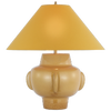 Cap-Ferrat 26" Table Lamp in Light Honey with Curry Yellow Flared Shade