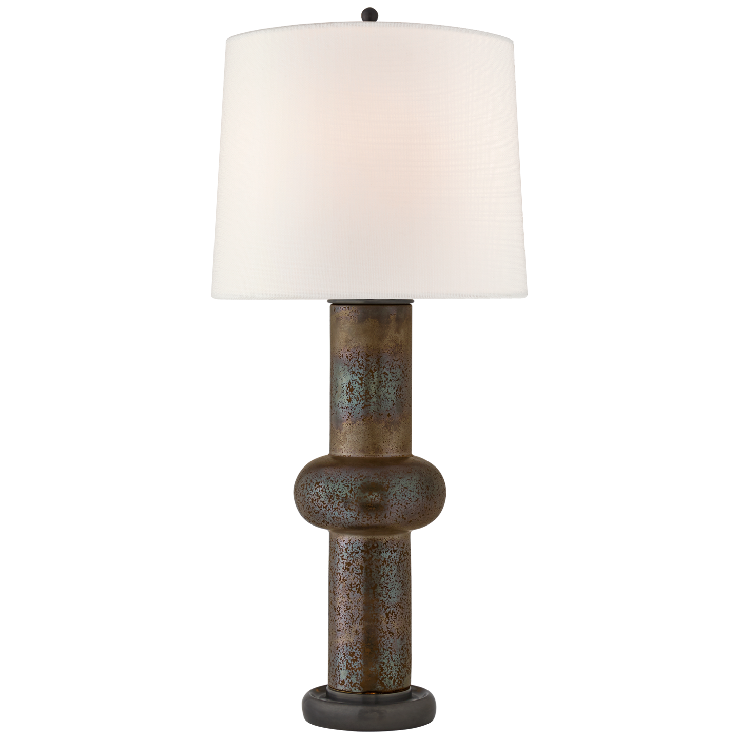 Bibi Large Table Lamp in Crystal Bronze with Linen shade
