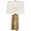 Sierra Buffet Lamp in Gild with Linen Shade
