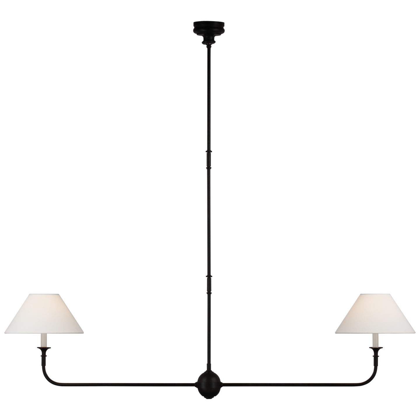 Piaf Large Two Light Linear Pendant TOB5455 Visual Comfort