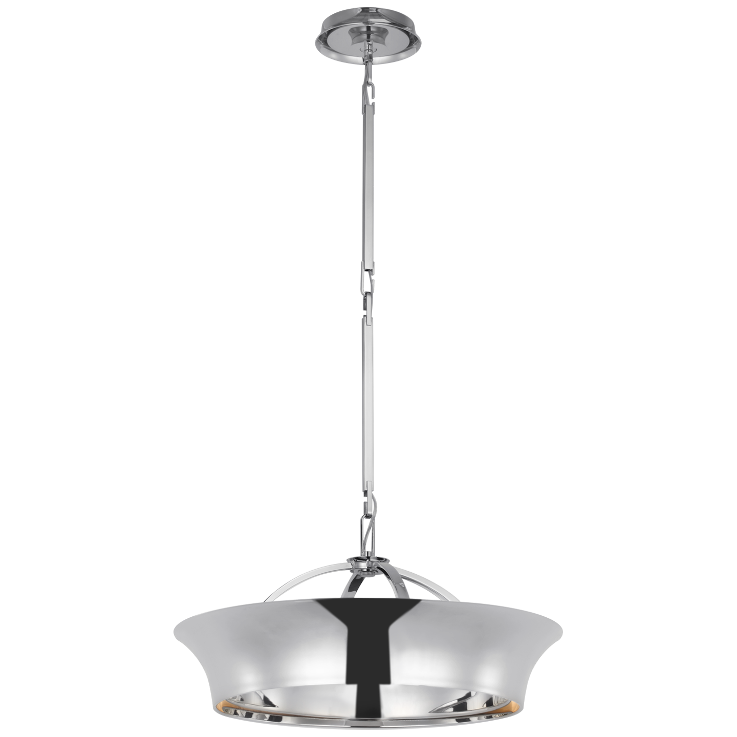 Garland 20" Dual Lit Ring Chandelier in Polished Nickel