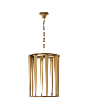 Galahad Medium Lantern in Hand-Rubbed Antique Brass