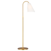 Signoret Task Floor Lamp Burnished Brass Bulbs Inc