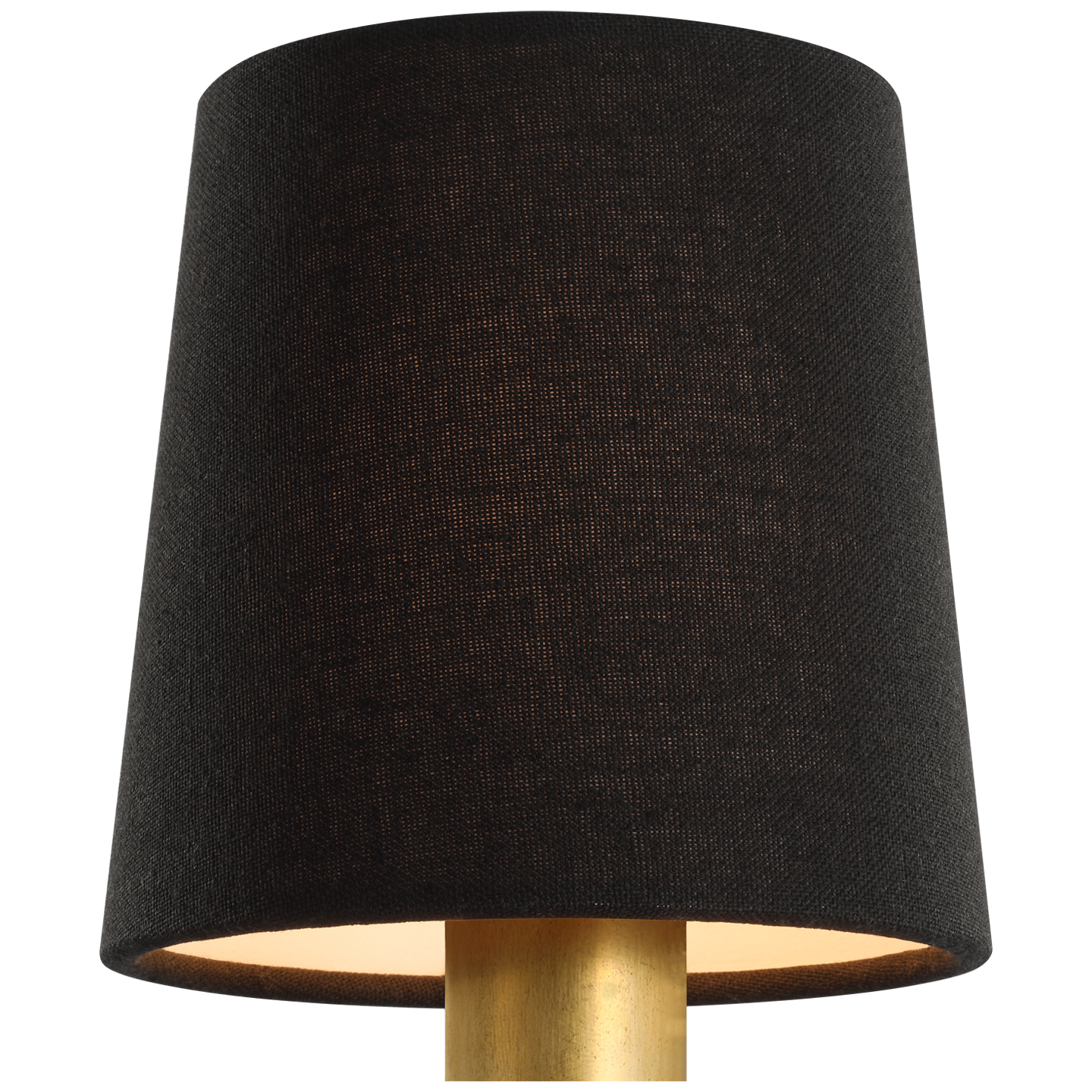 5" Black Linen Empire Shade