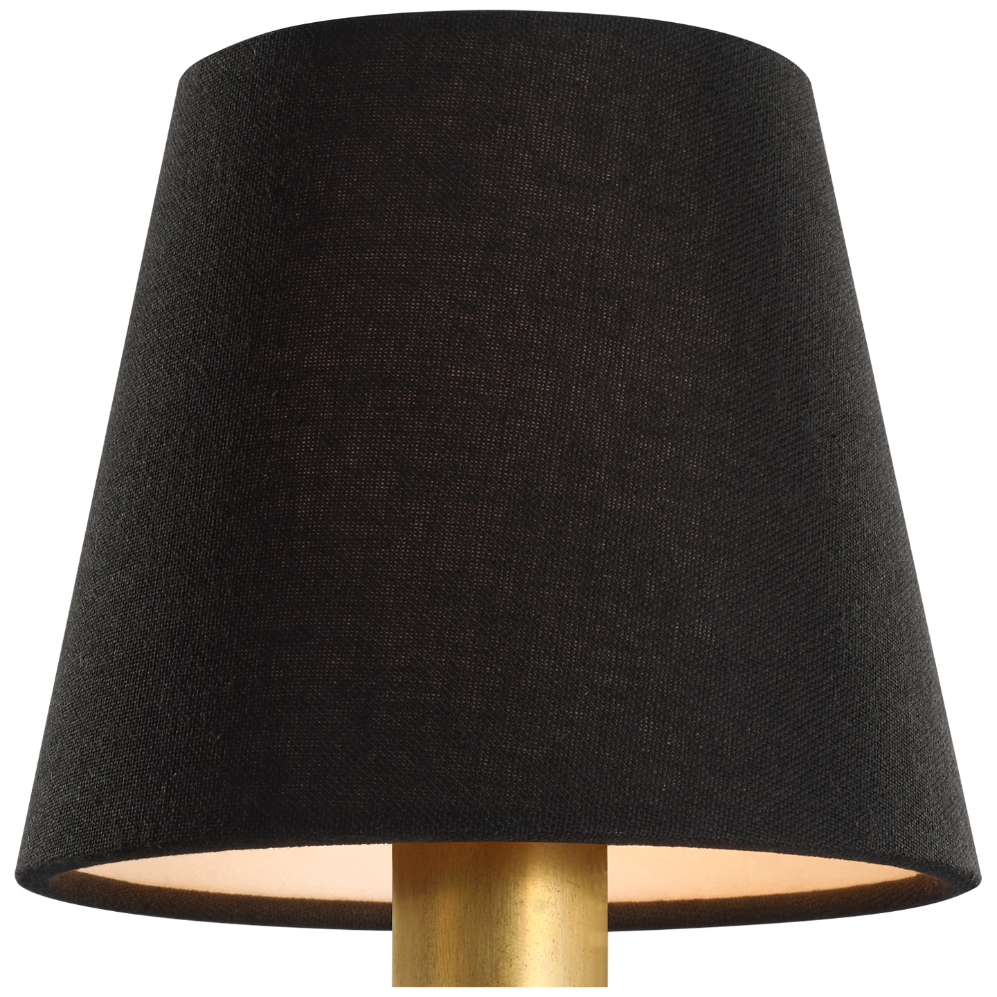 6" Black Linen Empire Shade