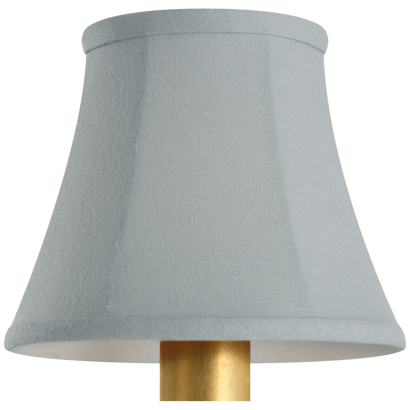 5" Blue Linen Bell Empire Shade