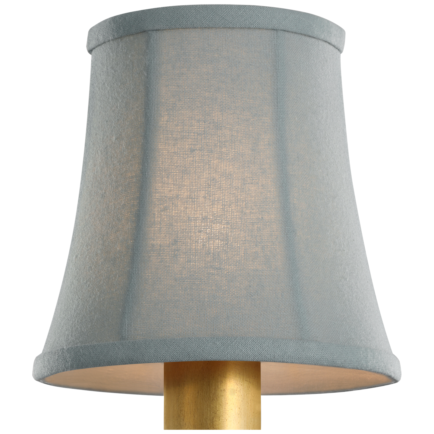 4" Blue Linen Soft Empire Shade