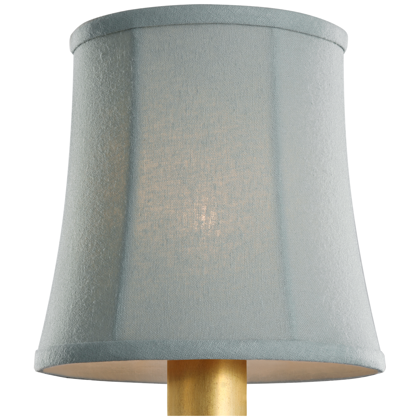 5" Blue Linen Soft Empire Shade