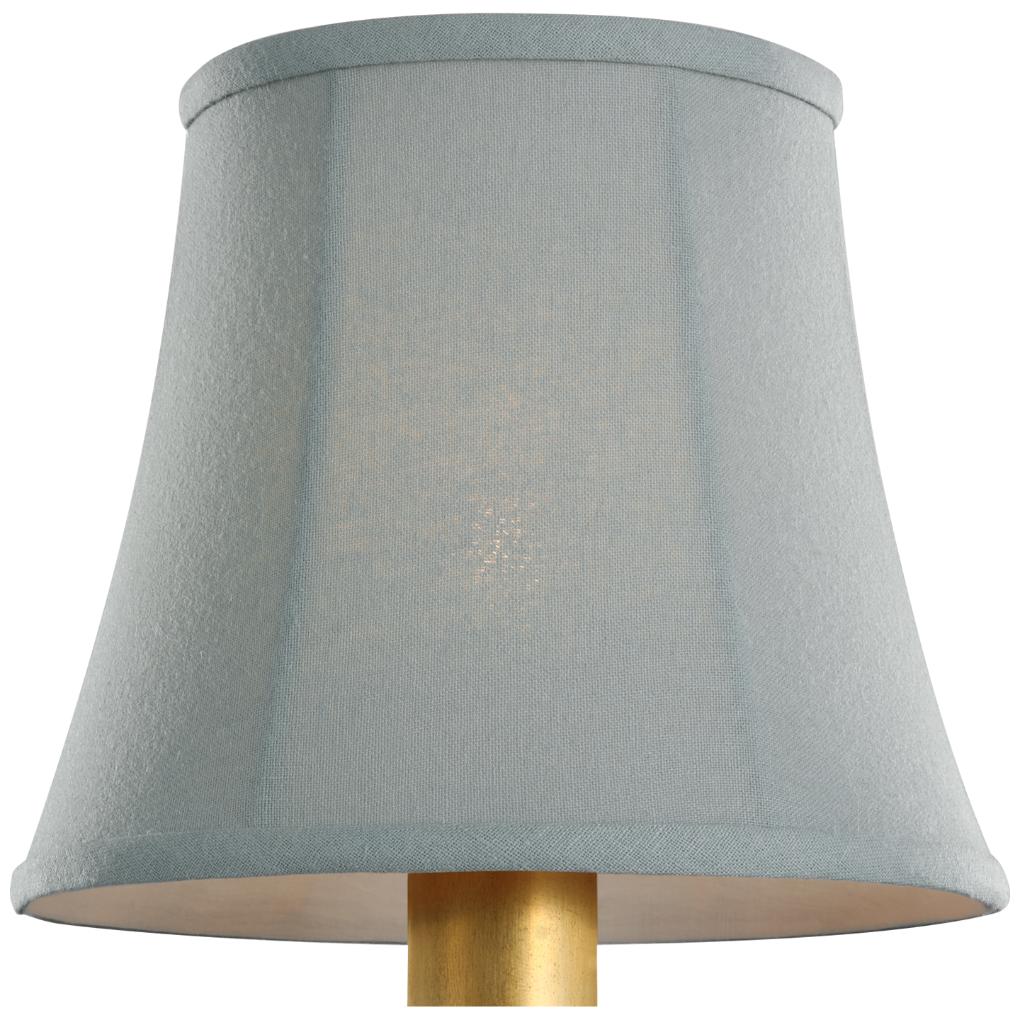 6" Blue Linen Soft Empire Shade