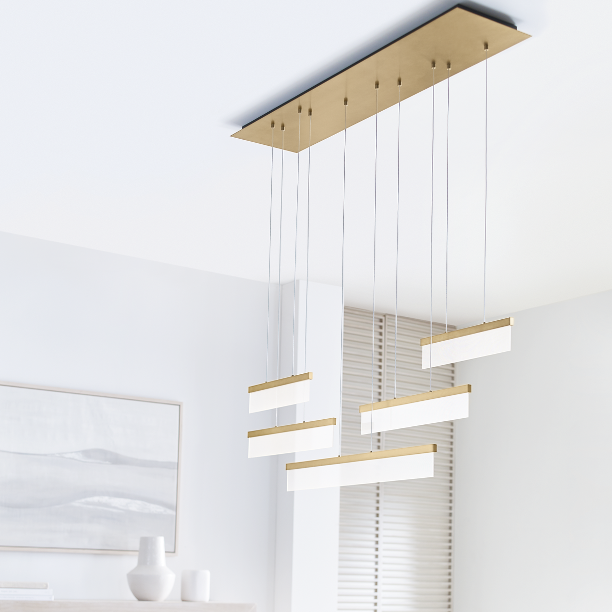 Sweep Linear Chandelier - 700LSSWP | Visual Comfort