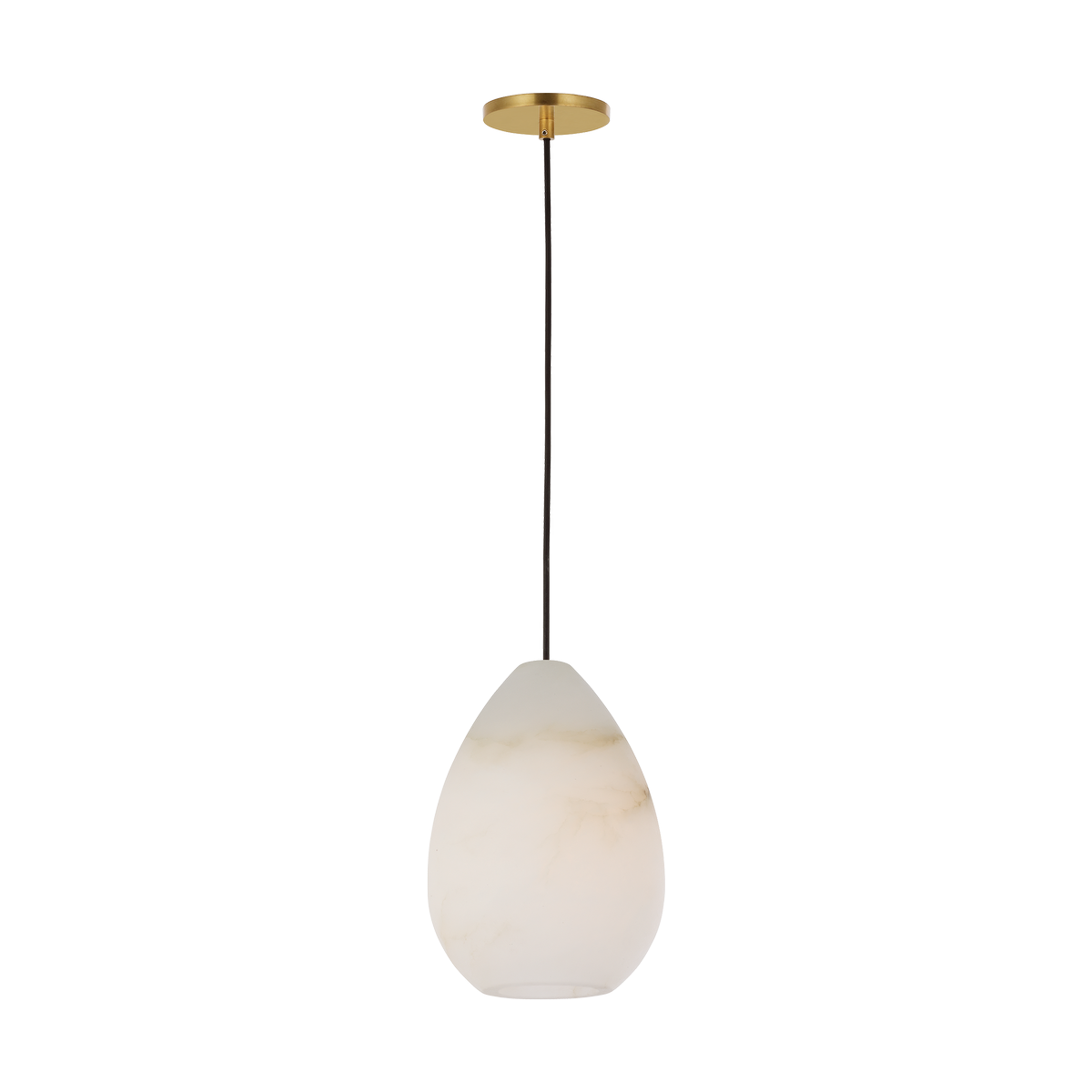 Alina Alabaster Small Pendant Alabaster hand rubbed antique brass LED 2700K 90 CRI lamp