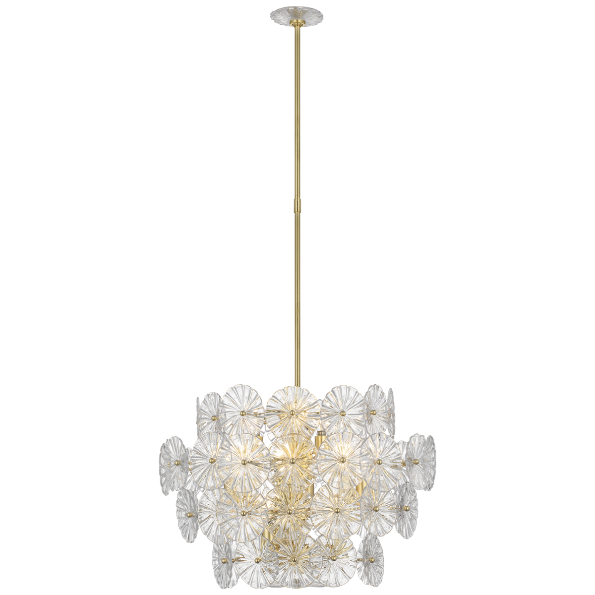 Gianna 24" Chandelier in Gild with Clear Glass