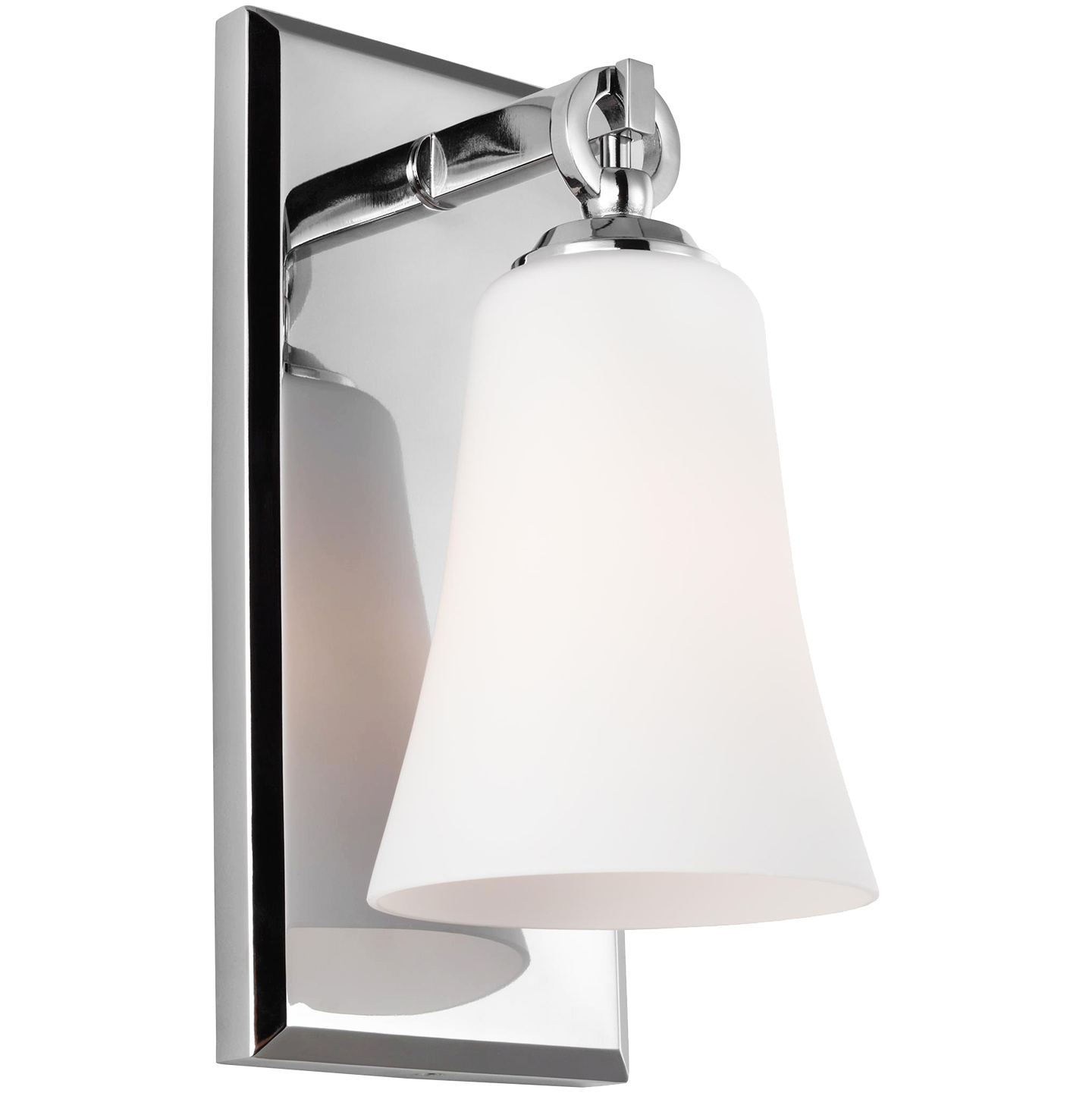 Monterro 1 - Light Sconce Chrome, White Opal Etched Glass