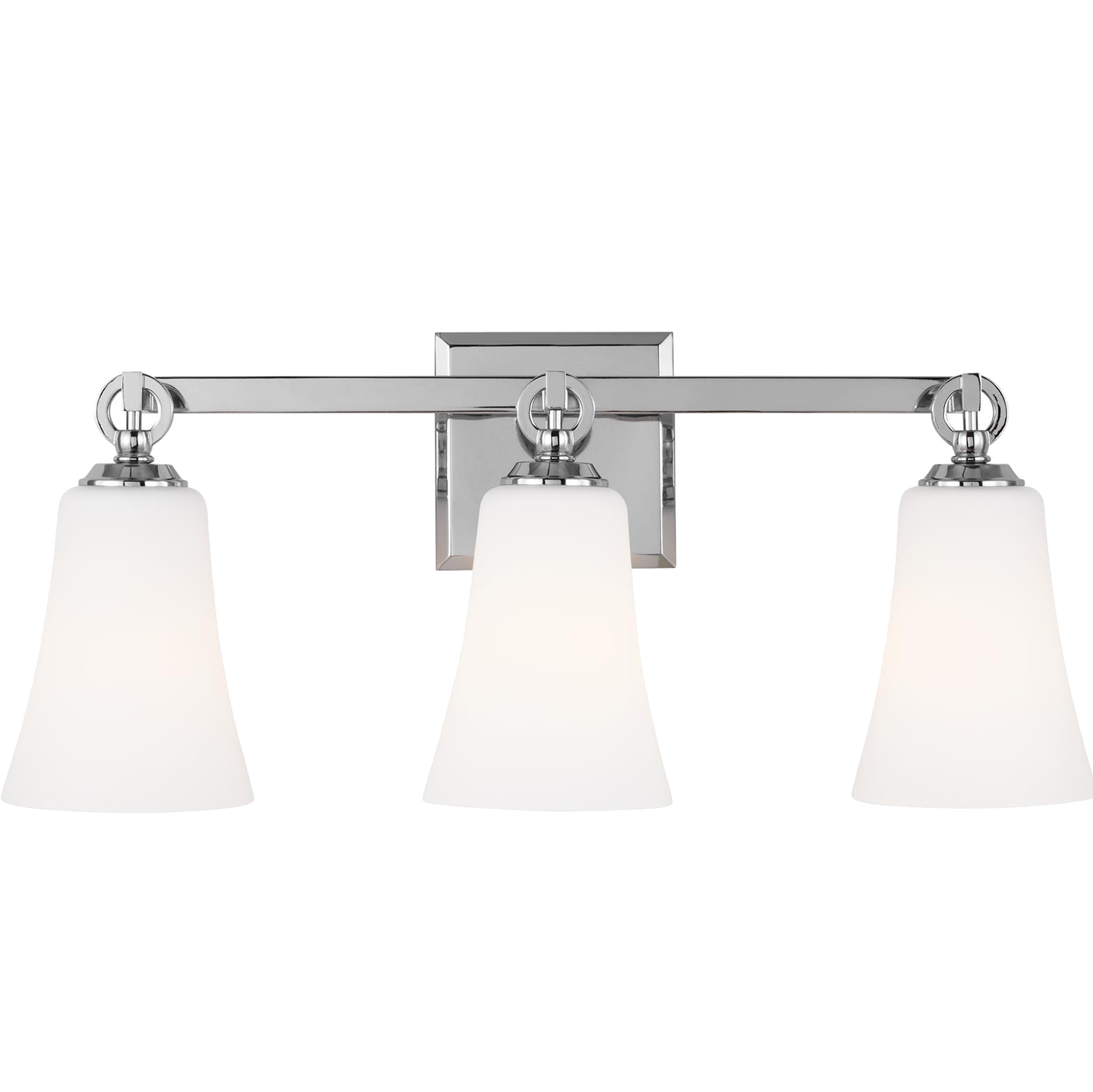 Monterro 3 - Light Vanity Chrome, White Opal Etched Glass