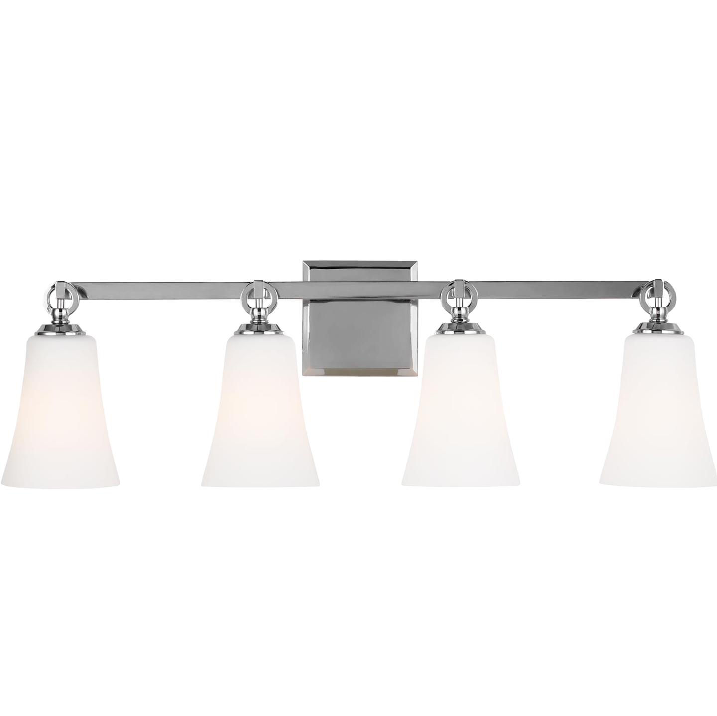 Monterro 4 - Light Vanity Chrome, White Opal Etched Glass