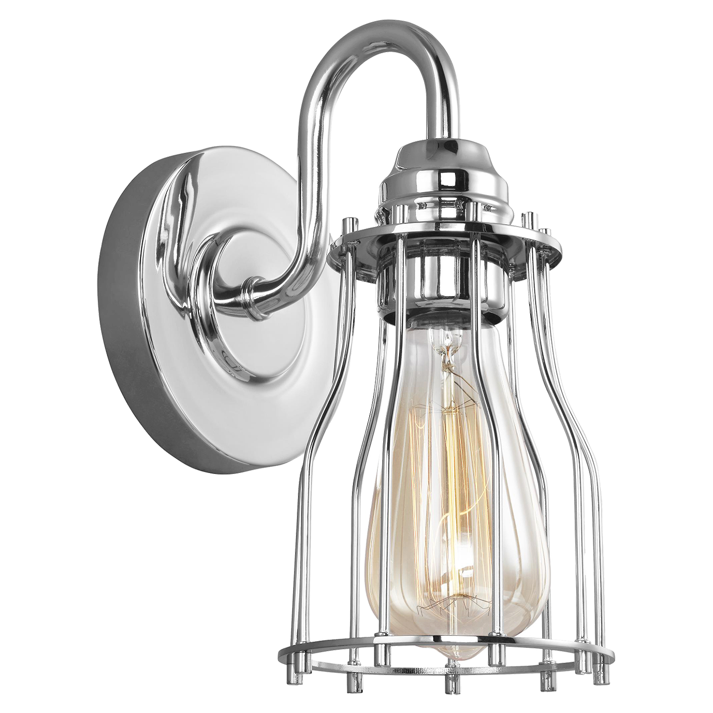 Calgary 1 - Light Sconce Chrome