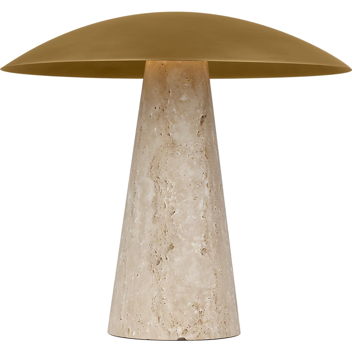 メラブライト Aegis Medium Travertine Table Lamp - SLTB343 | Visual Comfort