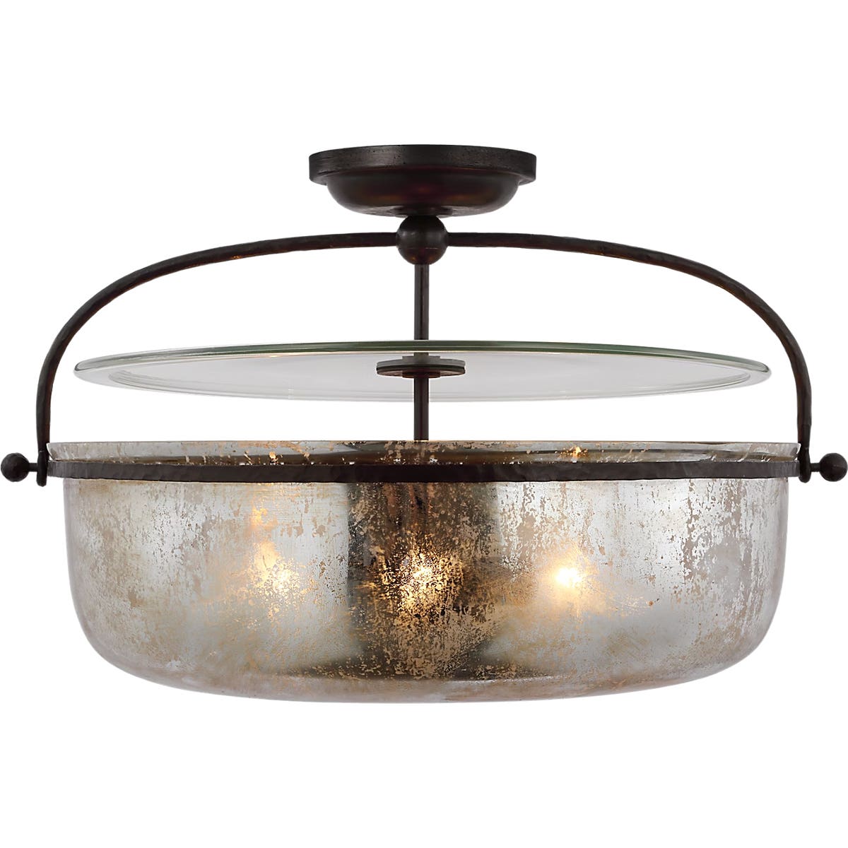 Lorford Large Semi Flush Lantern - CHC4272 | Visual Comfort