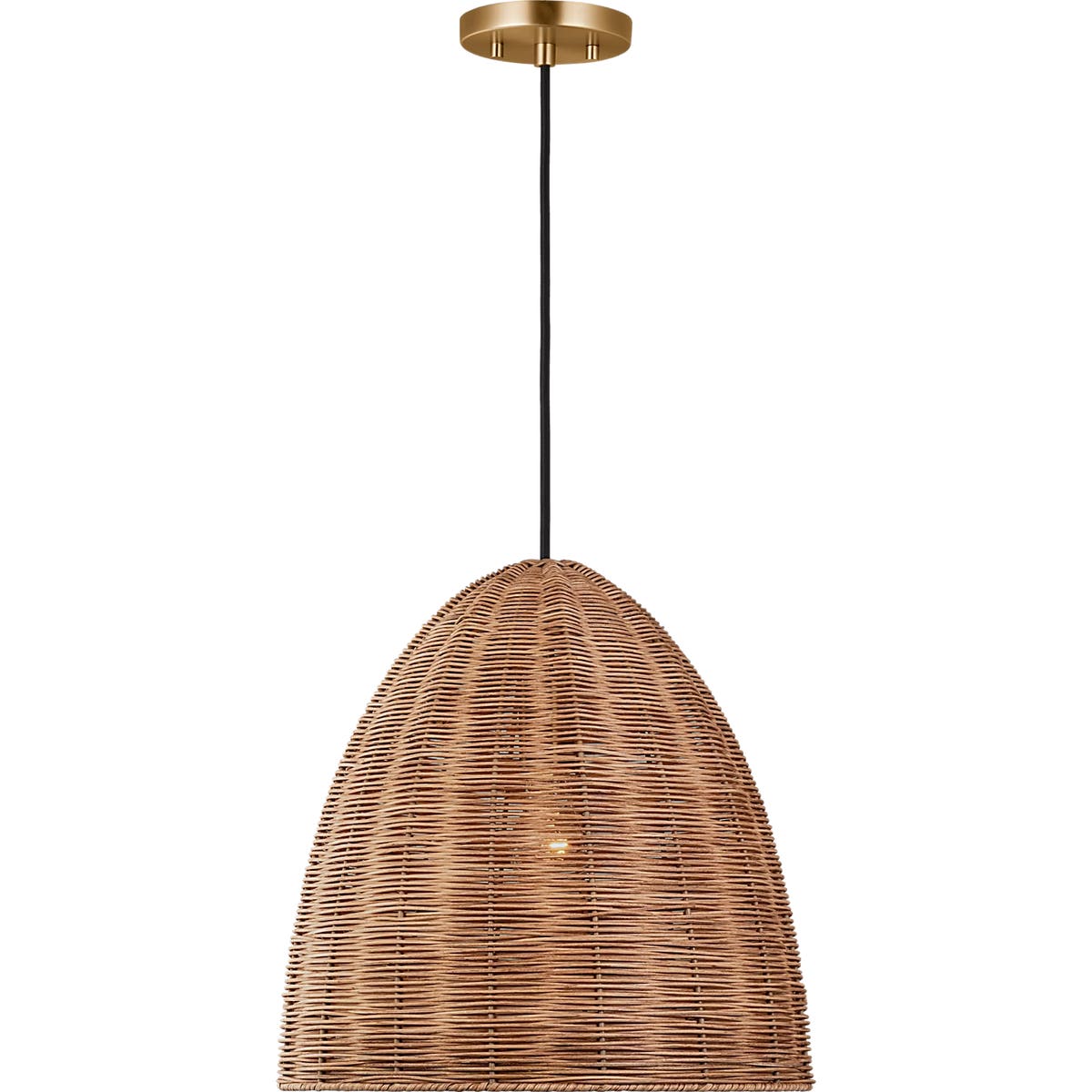 Norman Large Wicker Pendant - GLP1071 | Visual Comfort