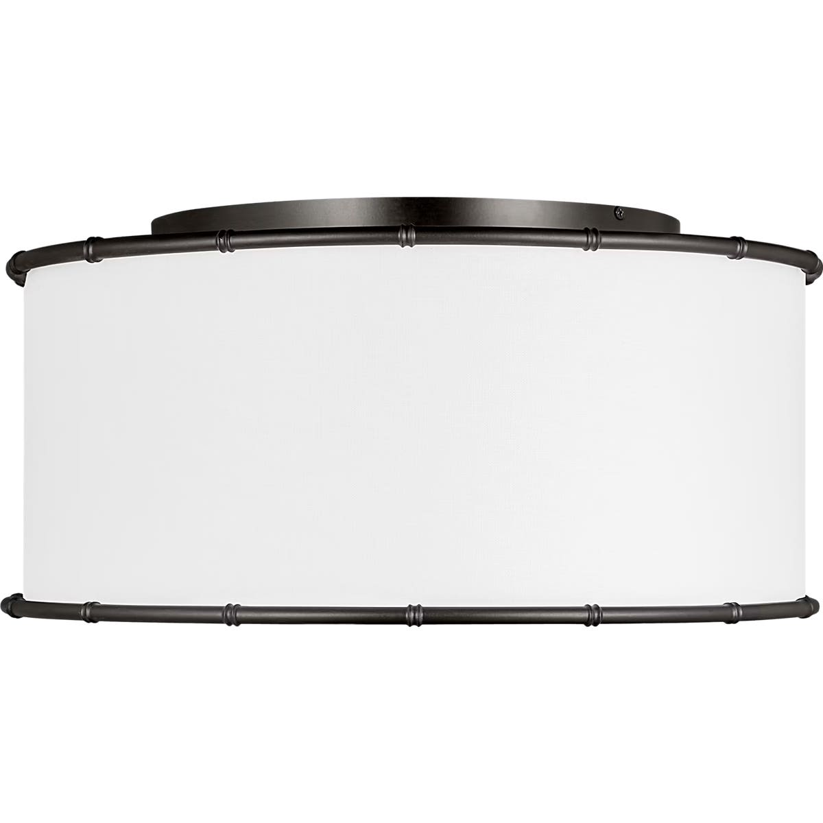 未使用　COMM.ARCH. HAND FRAMED CO.LINEN C/D Aldric Medium Flush Mount - AF1182 | Visual Comfort