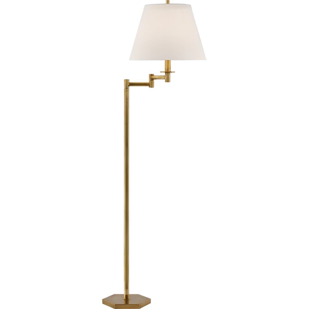 Olivier Large Swing Arm Floor Lamp - PCD1002 | Visual Comfort