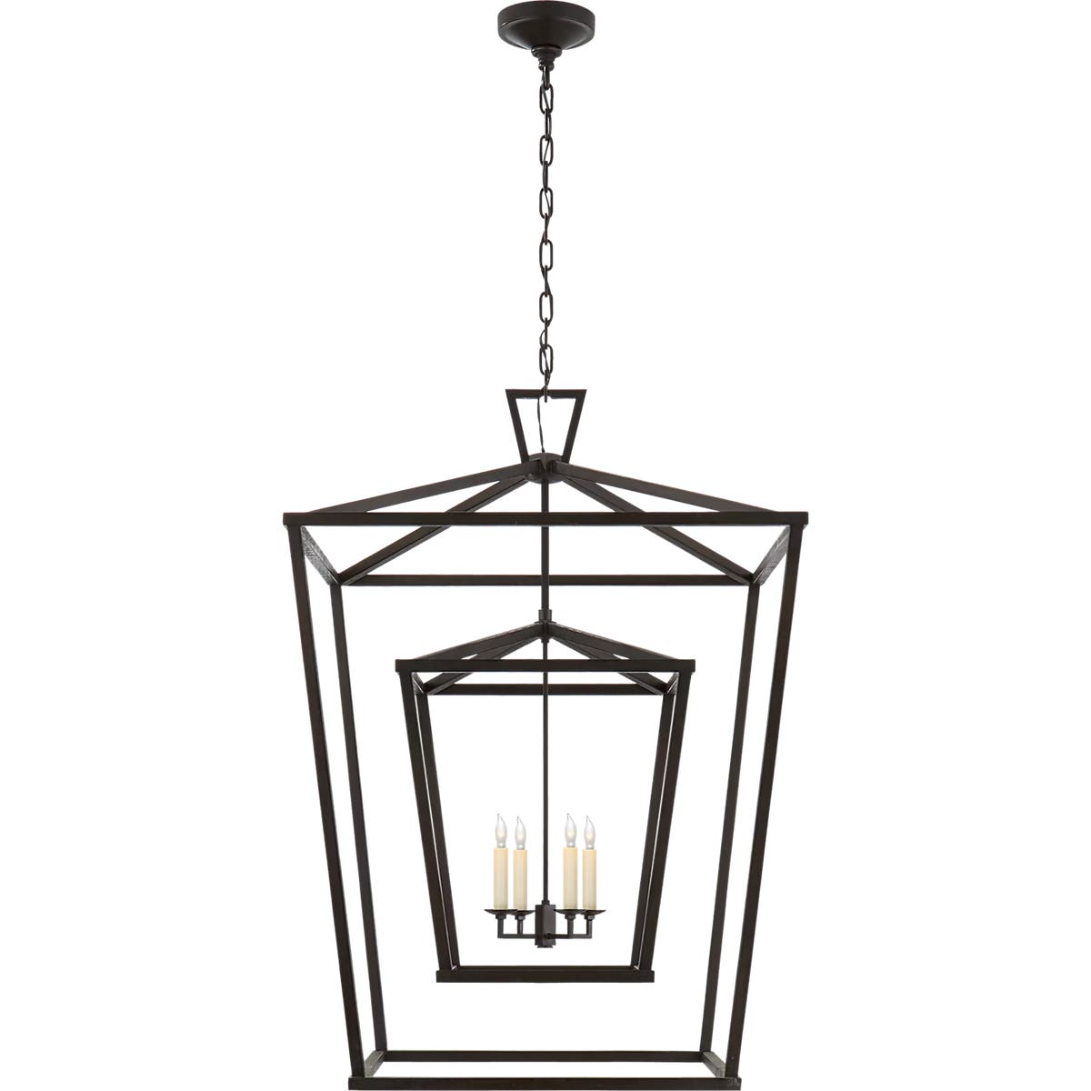 ホンジュラス産　ストラーセンキンイロコガネ　24mm Darlana Extra Large Double Cage Lantern - CHC2199 | Visual Comfort