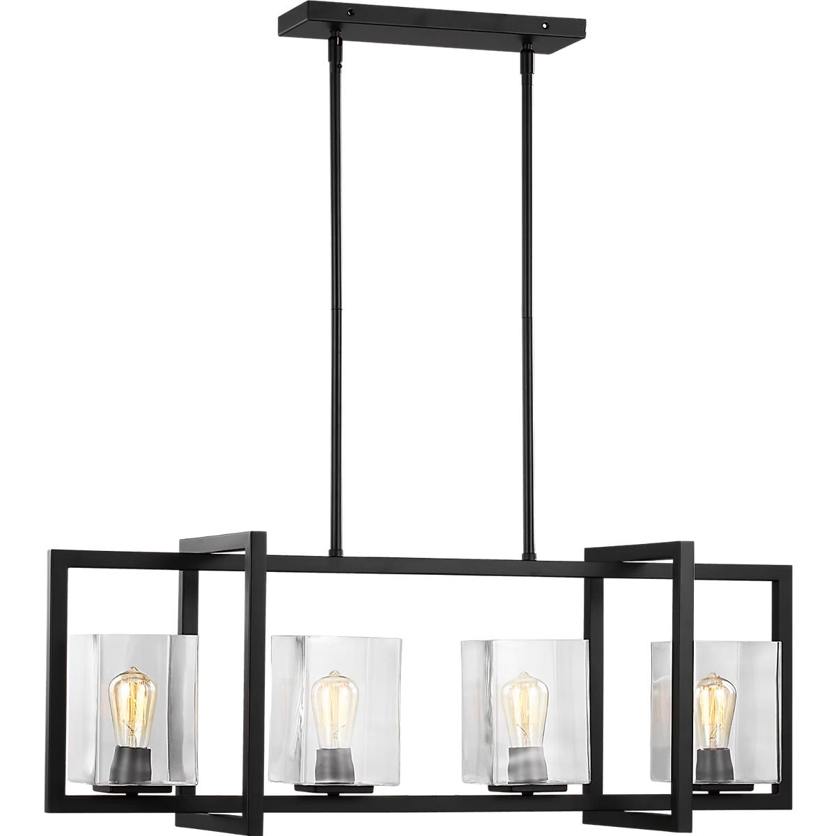 Mitte Four Light Linear Chandelier - 6641504 | Visual Comfort