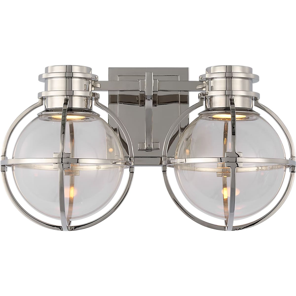 Gracie Double Sconce with Clear Glass - CHD2482 | Visual Comfort